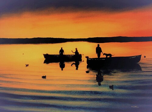 Decoys at Dawn van Charles Hill, Schilderij te koop op Singulart