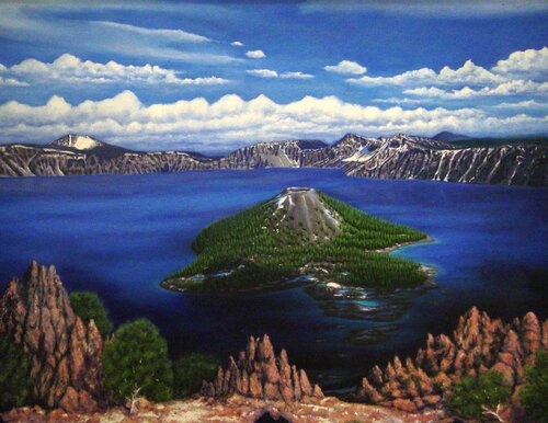 Crater Lake von Charles Hill, Malerei kaufen auf Singulart