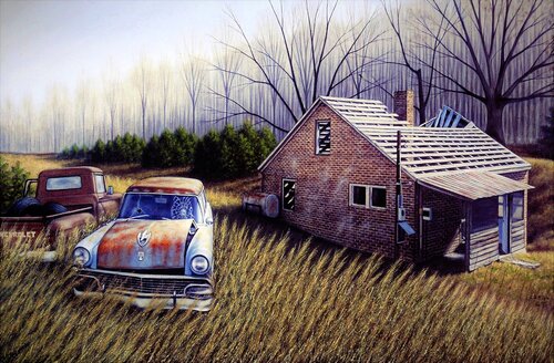 Ghosts of the Past van Charles Hill, Schilderij te koop op Singulart