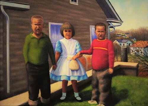 After Halloween van Charles Hill, Schilderij te koop op Singulart