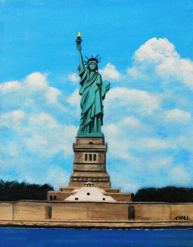 Lady Liberty de Charles Hill, Pintura a la venta en Singulart