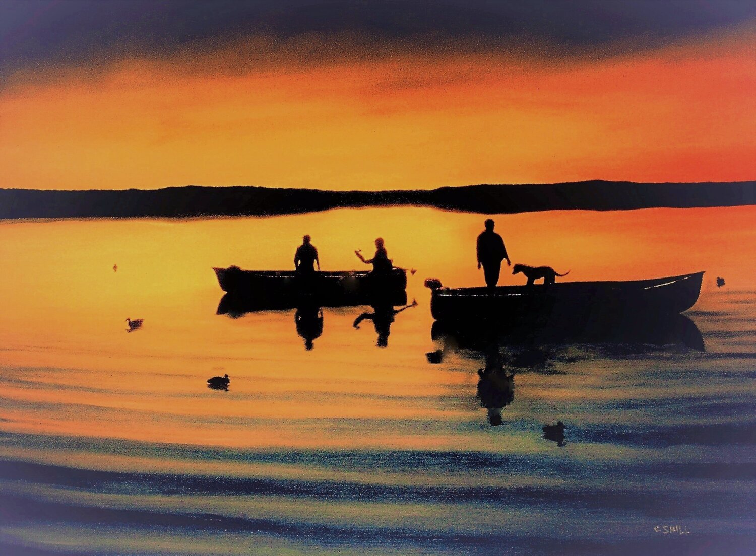 Decoys at Dawn Charles Hill
