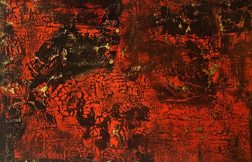 Black and red 1 von Mary Kovach, Malerei kaufen auf Singulart