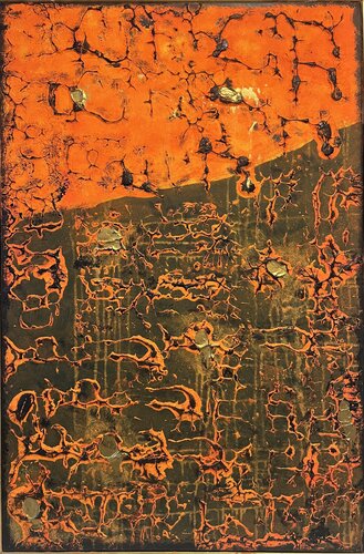 Broken orange di Mary Kovach, Pittura in vendita su Singulart