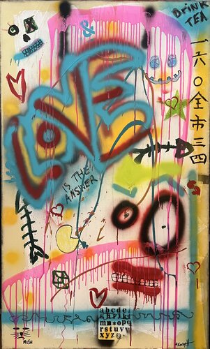 Love is the answer von Mary Kovach, Malerei kaufen auf Singulart