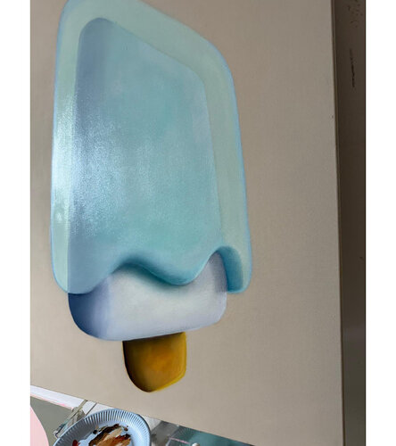 Blue NiceCream by Robert-Jan Poorter, Painting for Sale on Singulart