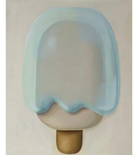 Soft Blue in Green NiceCream by Robert-Jan Poorter, Painting for Sale on Singulart