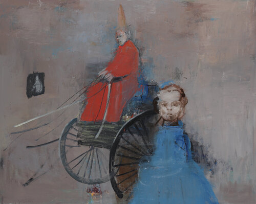 Blue Girl by Alexander Bobkin, Painting for Sale on Singulart