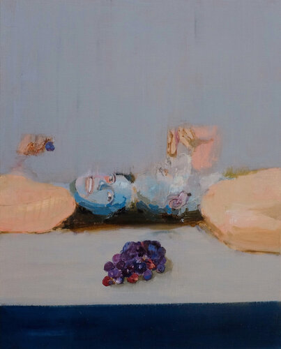 Blue Grapes by Alexander Bobkin, Painting for Sale on Singulart