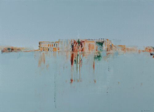 Blue Castle by Alexander Bobkin, Painting for Sale on Singulart