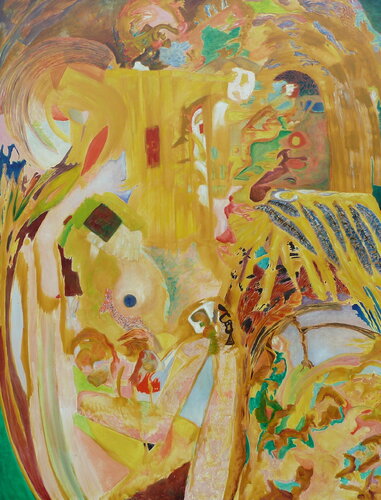 Another mans house - denizens - Tanzstunde by Konstantin Rüchardt, Painting for Sale on Singulart