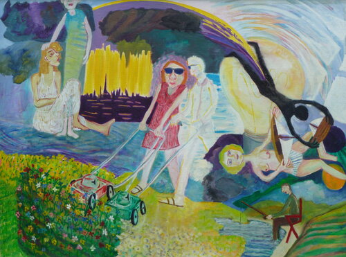 Gewittertag van Konstantin Rüchardt, Schilderij te koop op Singulart