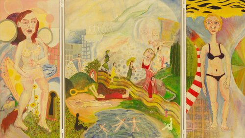 Jessica macht sich by Konstantin Rüchardt, Painting for Sale on Singulart
