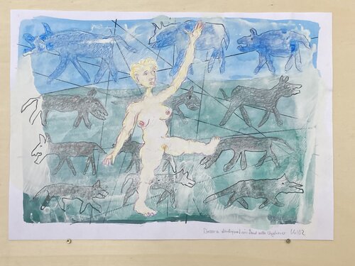 Jessica durqueert ein Land voller Ungeheuer by Konstantin Rüchardt, Work on Paper for Sale on Singulart