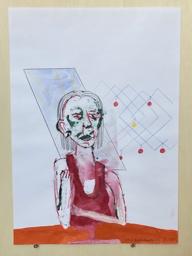 Jessica denkt strategisch by Konstantin Rüchardt, Work on Paper for Sale on Singulart