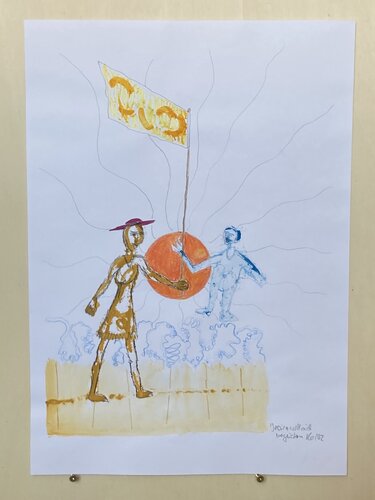Jessica will sich begeistern by Konstantin Rüchardt, Work on Paper for Sale on Singulart