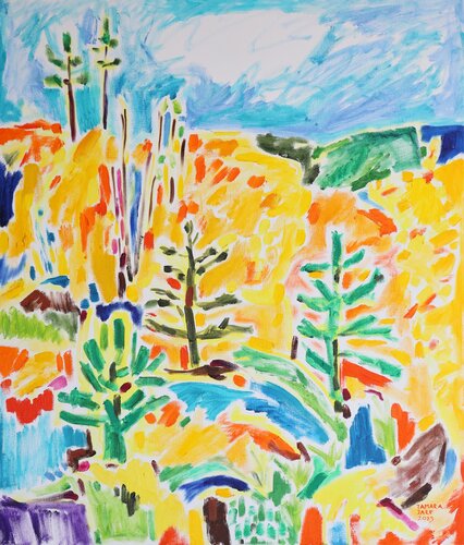 Yellow Forest von Tamara Jare, Malerei kaufen auf Singulart