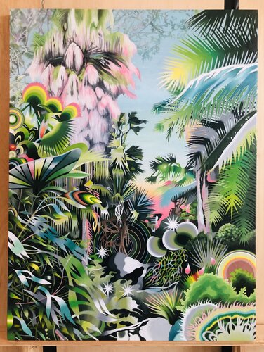 Spare time by Kengnek, Painting for Sale on Singulart