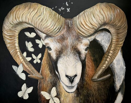 Der Muffelwidder by Berbel Beseke Art, 회화 for Sale on Singulart