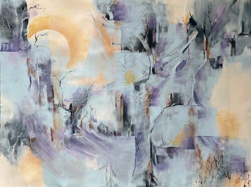 Entre deux silences by Sareh AMINAEE, Painting for Sale on Singulart
