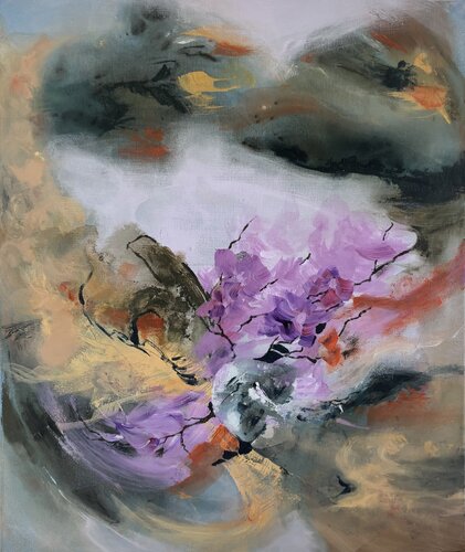Floraison d’intérieur by Sareh AMINAEE, Painting for Sale on Singulart