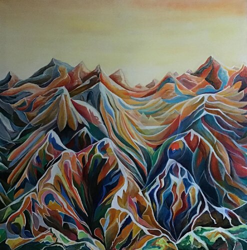 Les territoires de l’imaginaire van Christophe de Callatay, Schilderij te koop op Singulart
