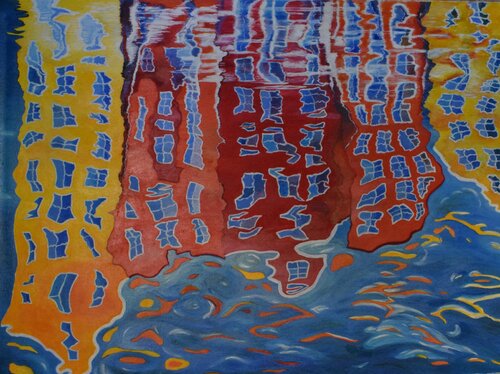 Tout s’écoule (Panta rhei) van Christophe de Callatay, Schilderij te koop op Singulart
