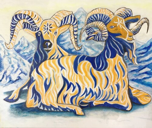 Slava Ukraini ! van Christophe de Callatay, Schilderij te koop op Singulart