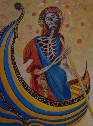 Le dernier voyage - Sic transit gloria mundi van Christophe de Callatay, Schilderij te koop op Singulart