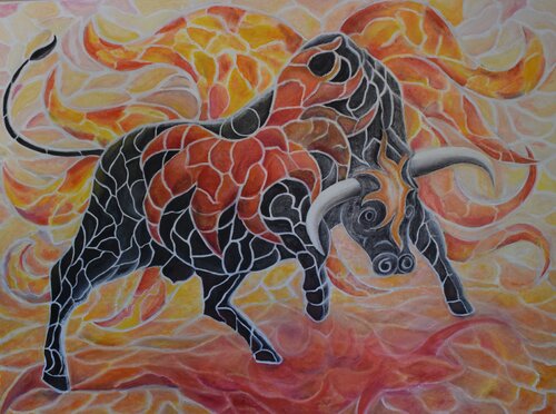 La corrida ou la dance de la mort van Christophe de Callatay, Schilderij te koop op Singulart