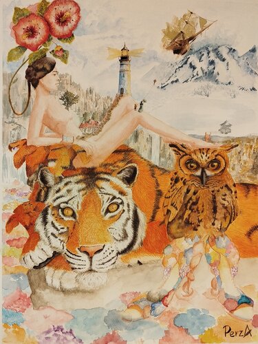 Guardians of the Inner World van Pawel Rzaniak, Werk op papier te koop op Singulart