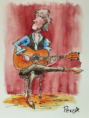 Satire 008 van Pawel Rzaniak, Werk op papier te koop op Singulart