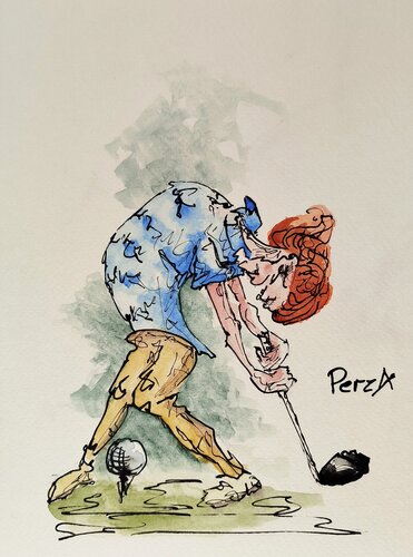 Satire 010 van Pawel Rzaniak, Werk op papier te koop op Singulart