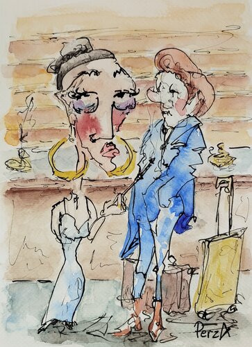 Satire 001 by Pawel Rzaniak, Work on Paper for Sale on Singulart