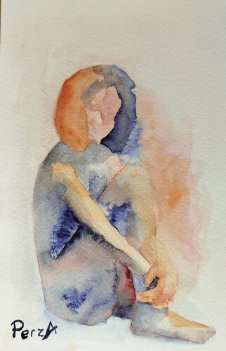 Figurative 009 van Pawel Rzaniak, Werk op papier te koop op Singulart