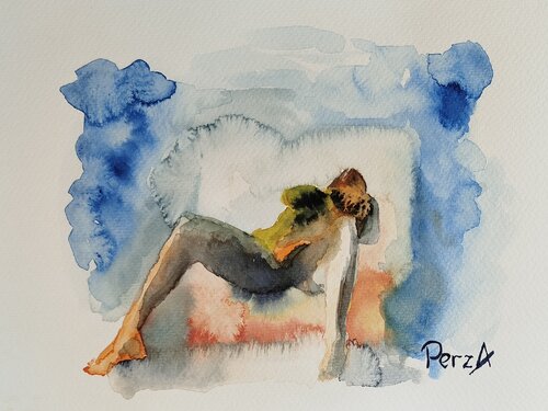 Figurative 001 par Pawel Rzaniak, Œuvre sur papier en vente sur Singulart