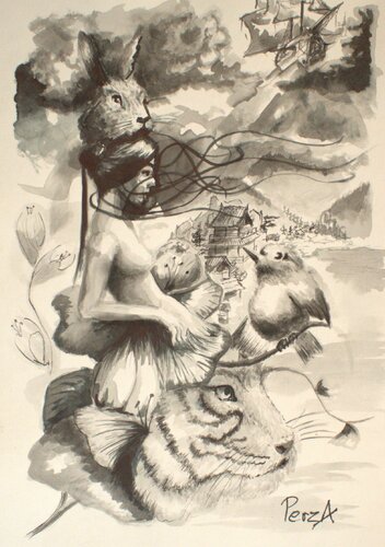 Practice 004 par Pawel Rzaniak, Œuvre sur papier en vente sur Singulart