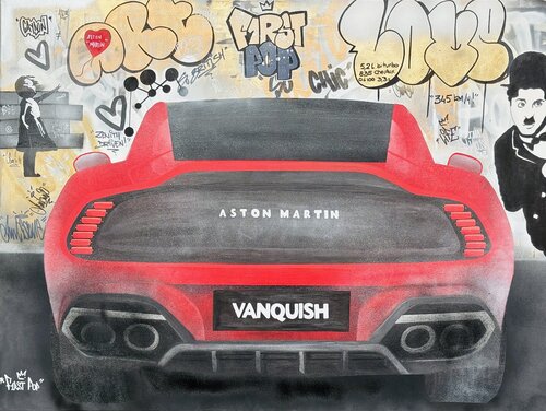 ASTON MARTIN VANQUISH di F1RST POP, Pittura in vendita su Singulart