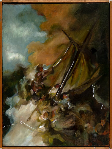 Resistencia en la Tormenta van Filomena Carmo Pinto, Schilderij te koop op Singulart