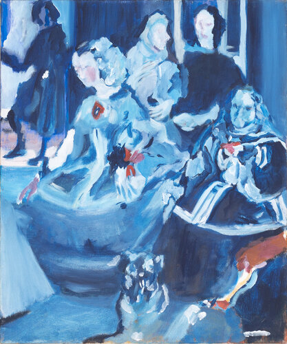 Backstage in Blue van Filomena Carmo Pinto, Schilderij te koop op Singulart