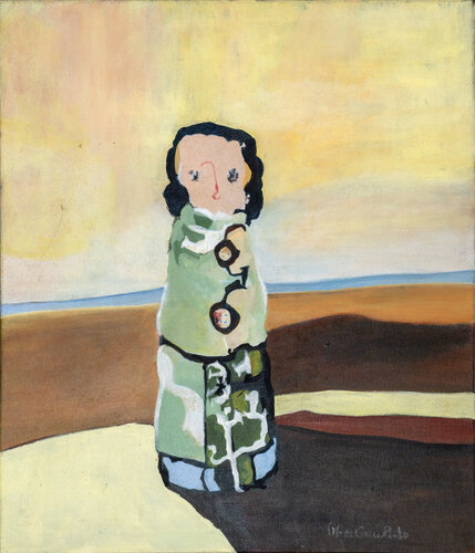 Guardian of Time in the Desert van Filomena Carmo Pinto, Schilderij te koop op Singulart
