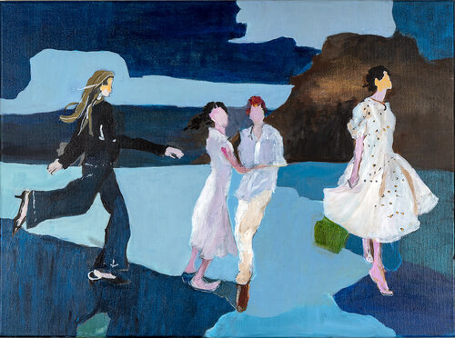 Crossing Paths von Filomena Carmo Pinto, Malerei kaufen auf Singulart