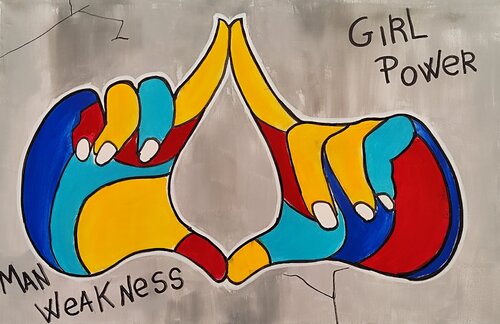 Power Girl by vincenzo raimondo, Painting for Sale on Singulart