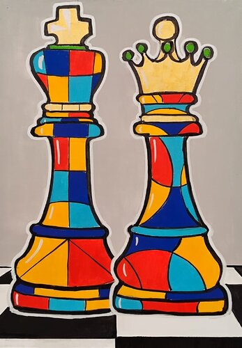 Re e Regina by vincenzo raimondo, Painting for Sale on Singulart