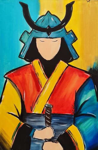 Samurai by vincenzo raimondo, Painting for Sale on Singulart