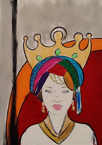 Mori #1 - Lei by vincenzo raimondo, Painting for Sale on Singulart