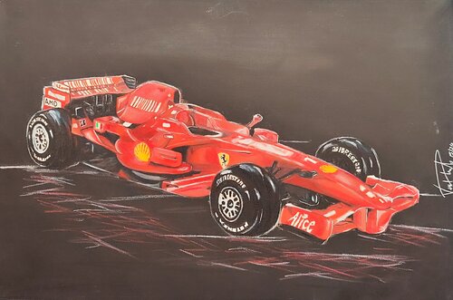 Ferrari by vincenzo raimondo, Painting for Sale on Singulart