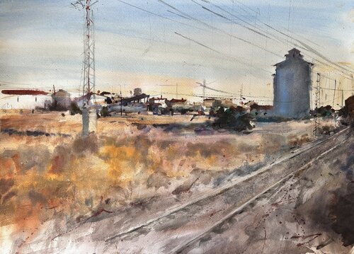 POR EL CAMPO DE CASTILLA by Javier Zorrilla, Painting for Sale on Singulart