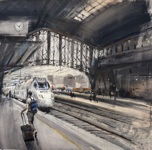 ESTACIÓN by Javier Zorrilla, Work on Paper for Sale on Singulart