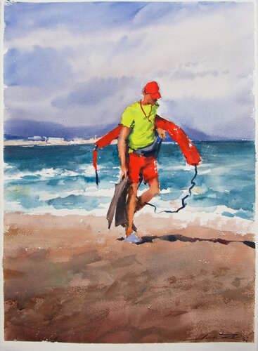 EL SOCORRISTA by Javier Zorrilla, Work on Paper for Sale on Singulart